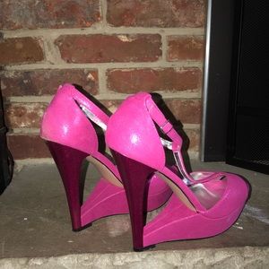 Bakers Pink Platform Heels